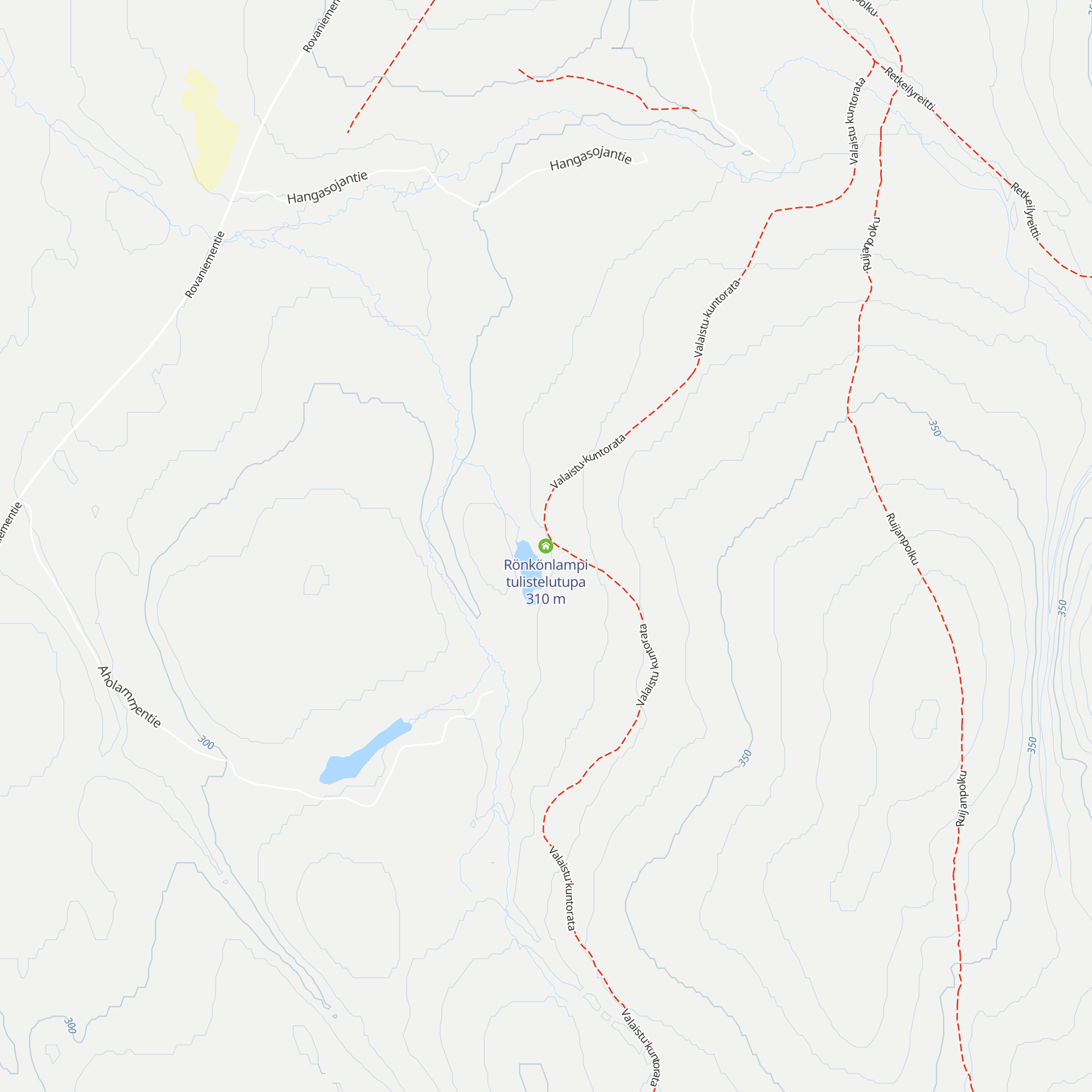 Rönkönlampi tulistelutupa map