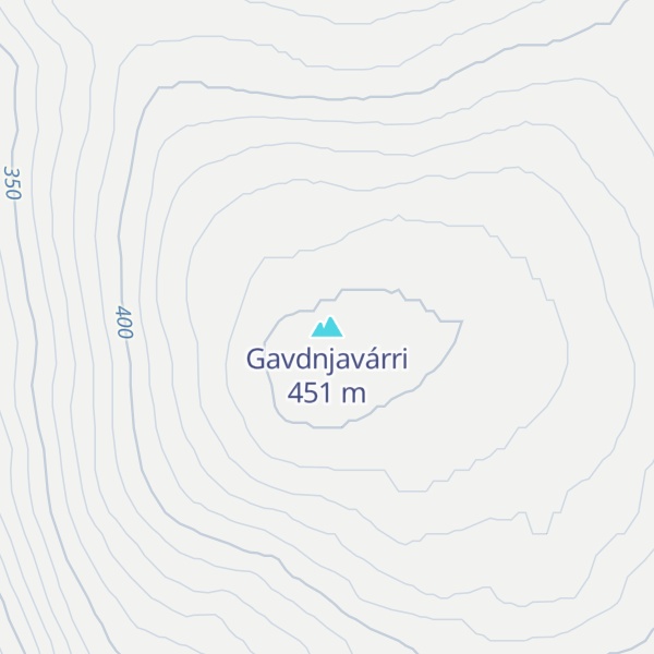 Map of Gavdnjavárri