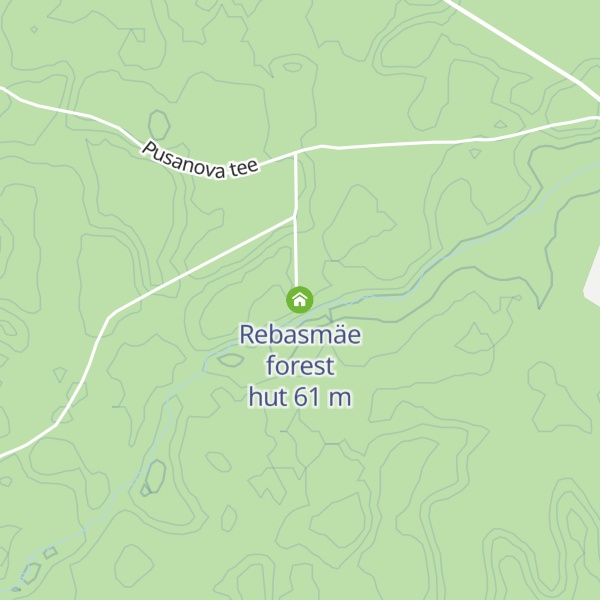 Map of Rebasmäe forest hut