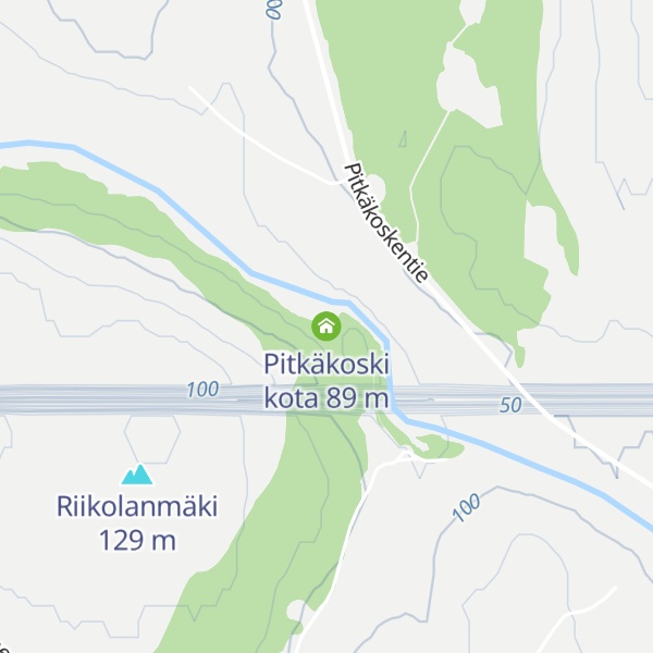 Map of Pitkäkoski kota