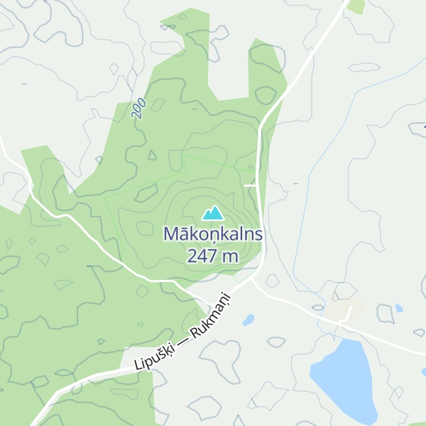 Map of Mākoņkalns