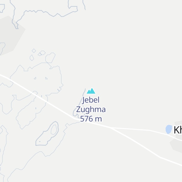 Map of Jebel Zughma