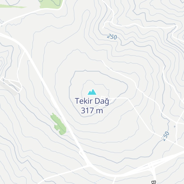 Map of Tekir Dağ