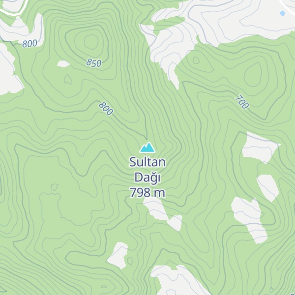 Map of Sultan Dağı