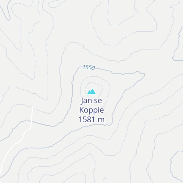 Map of Jan se Koppie