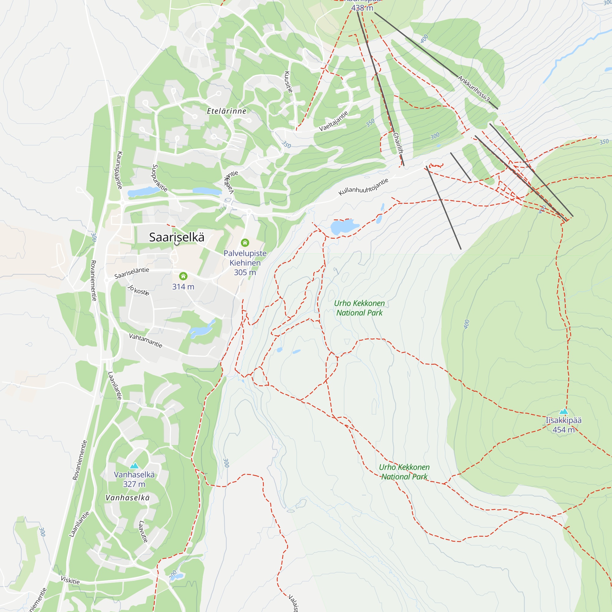 Aurora Day Trip Hut map