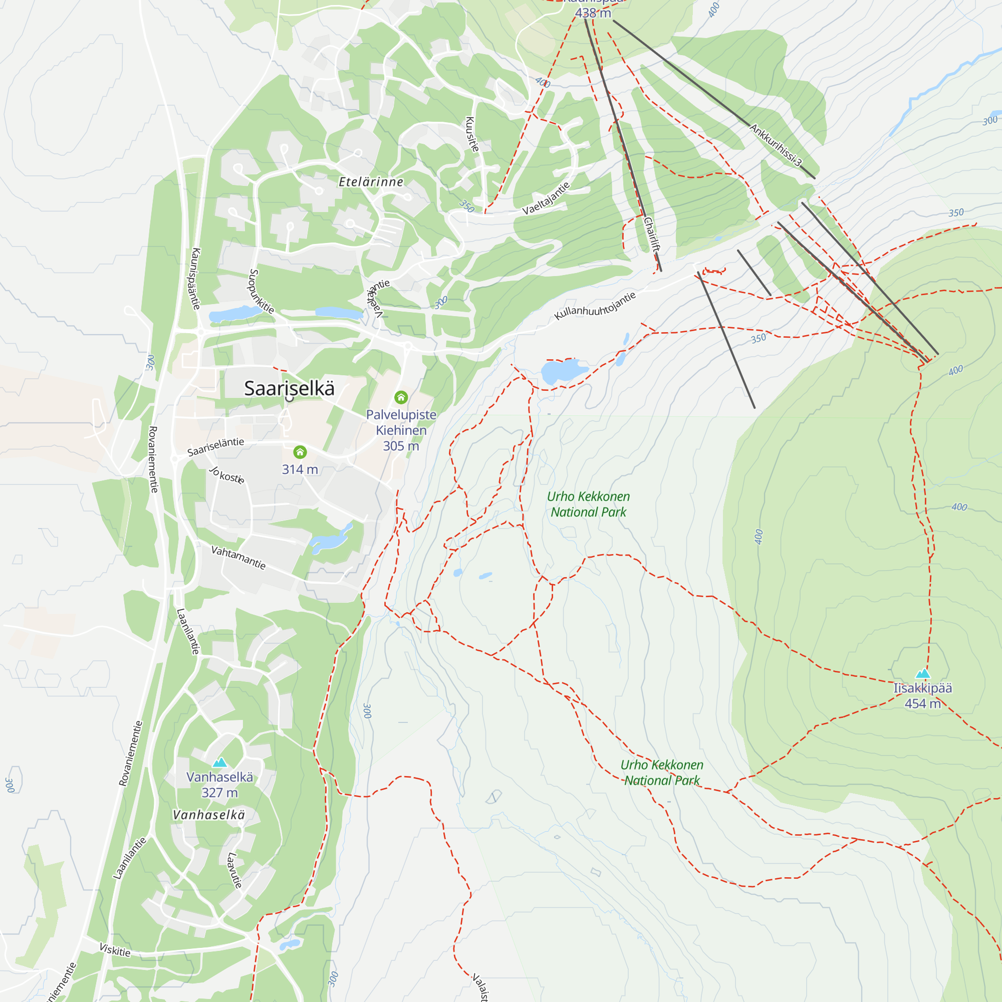 Aurora Day Trip Hut map