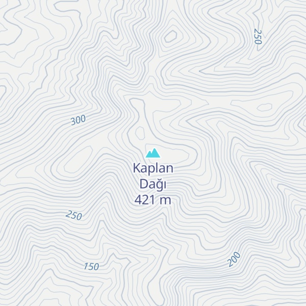 Map of Kaplan Dağı