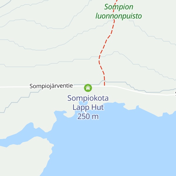 Map of Sompiokota Lapp Hut