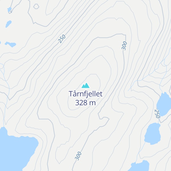 Map of Tårnfjellet