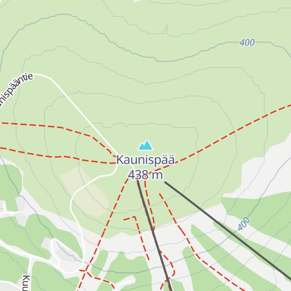 Map of Kaunispää