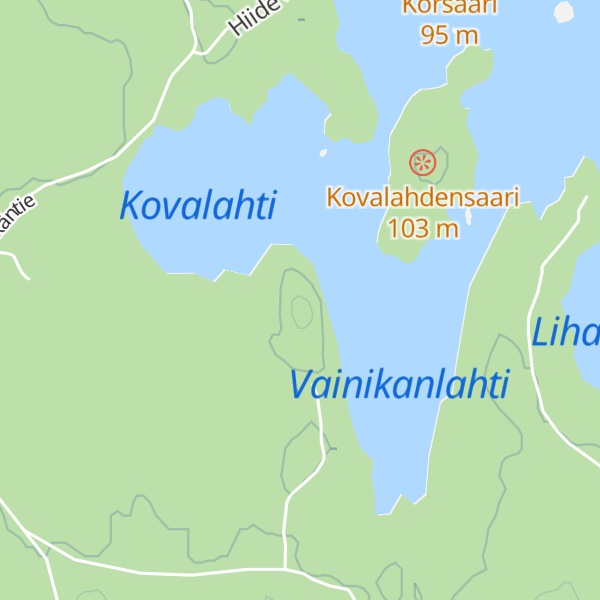 Map of Kovalahdenvuori