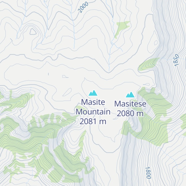 Map of Masite Mountain
