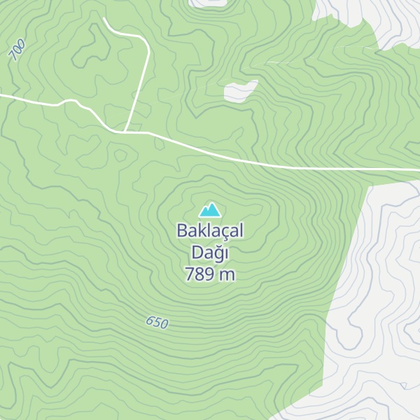 Map of Baklaçal Dağı