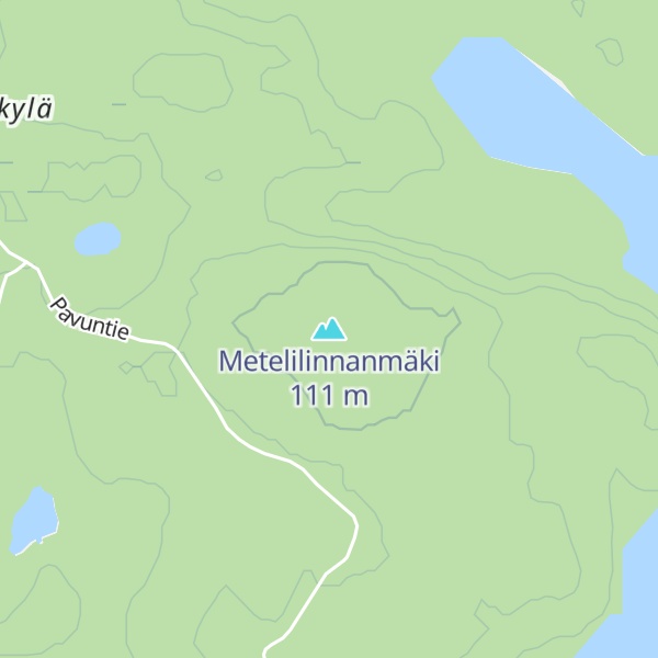Map of Metelilinnanmäki