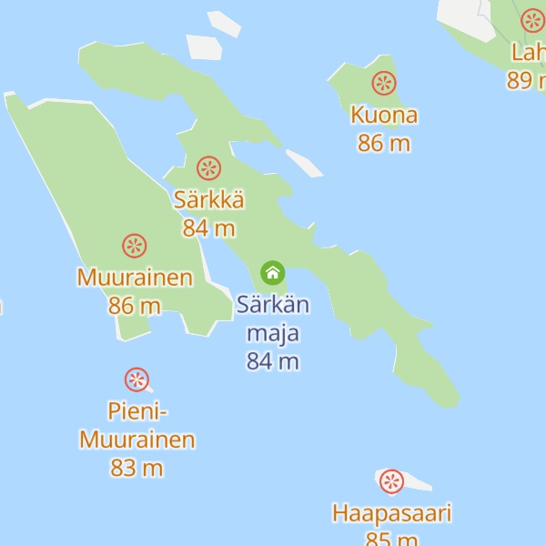Map of Särkän maja
