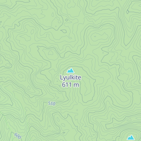 Map of Lyulkite