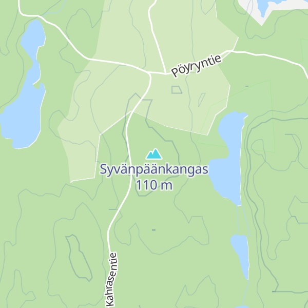 Map of Syvänpäänkangas