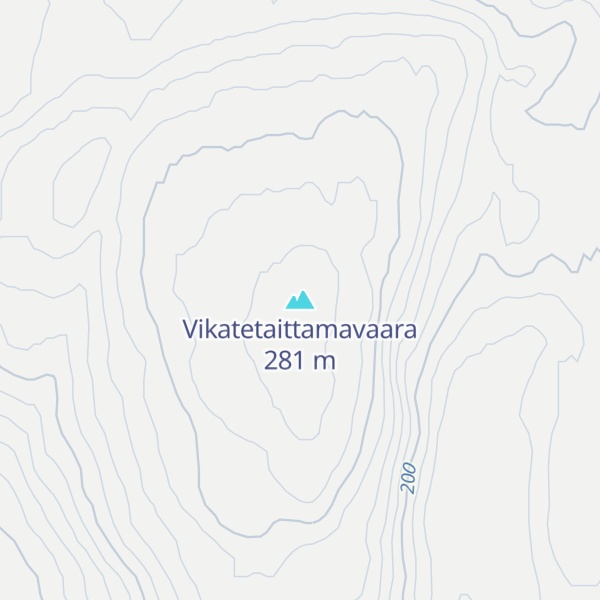 Map of Vikatetaittamavaara