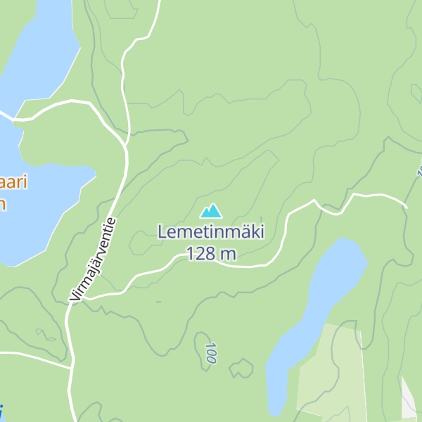 Map of Lemetinmäki