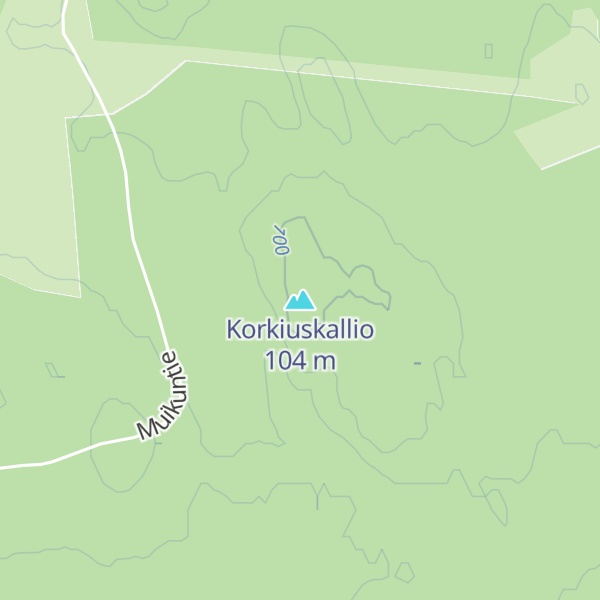 Map of Korkiuskallio