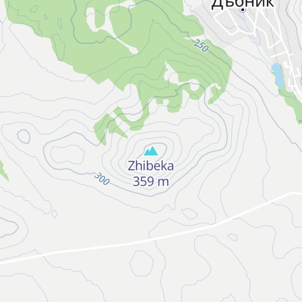 Map of Zhibeka