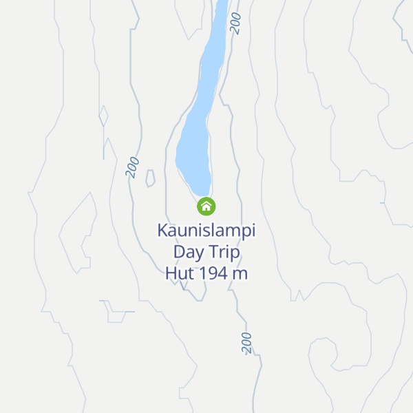 Map of Kaunislampi Day Trip Hut