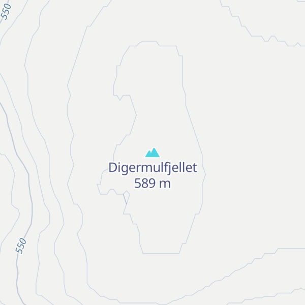 Map of Digermulfjellet