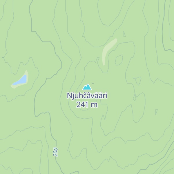 Map of Njuhčâvääri