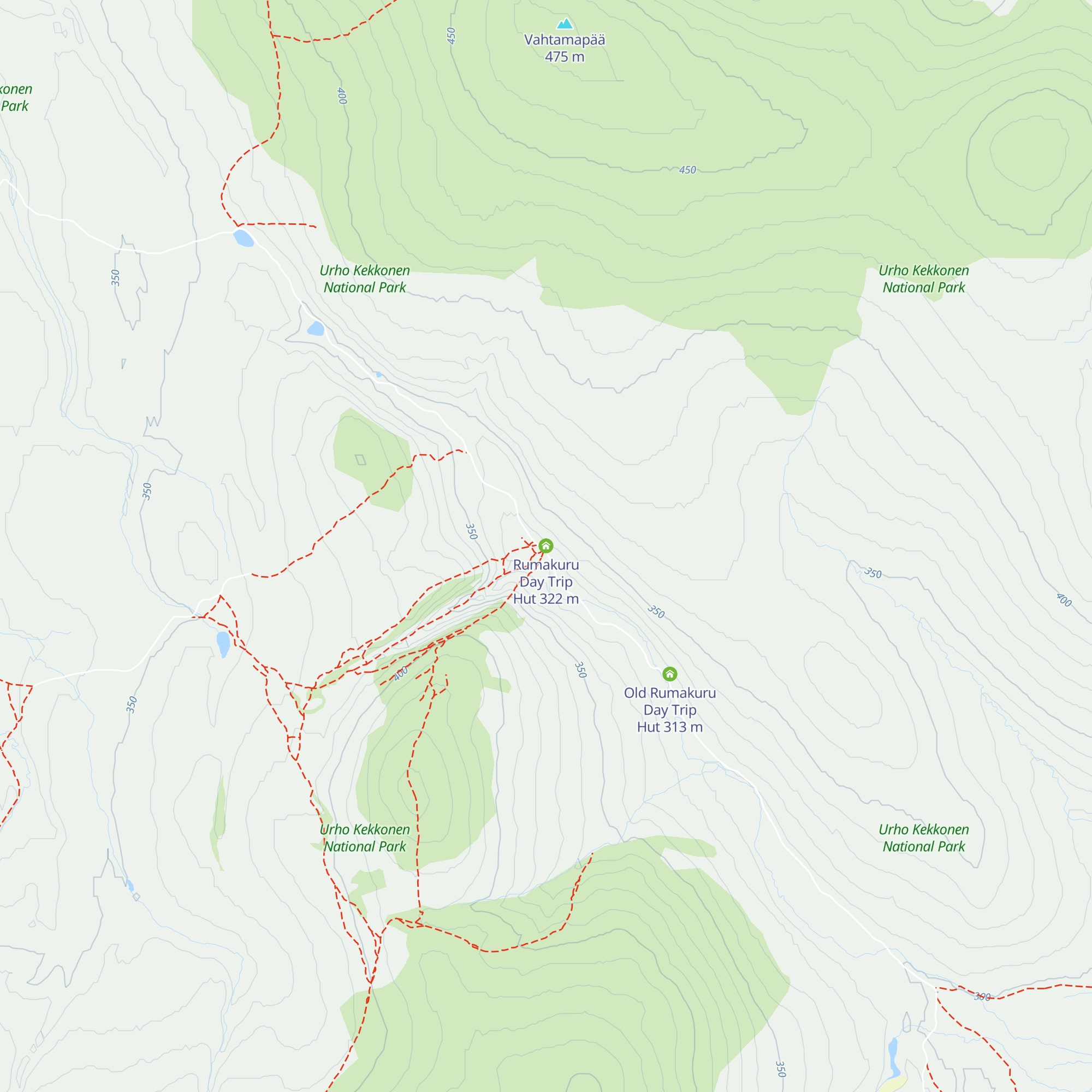 Rumakuru Day Trip Hut map