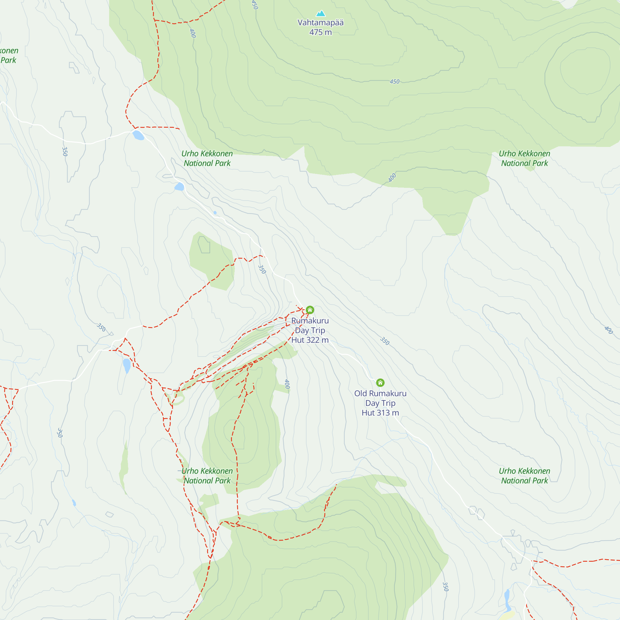 Rumakuru Day Trip Hut map