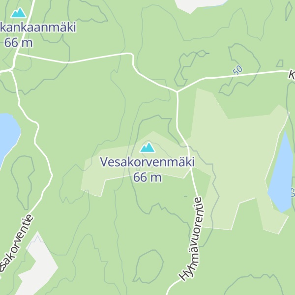 Map of Vesakorvenmäki