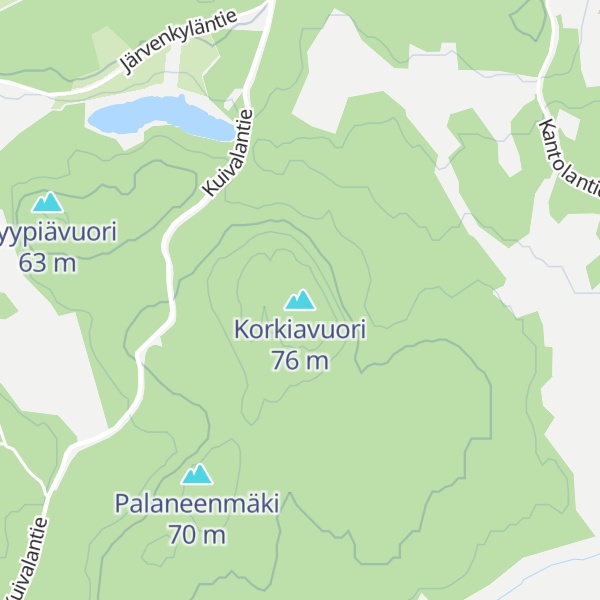 Map of Korkiavuori