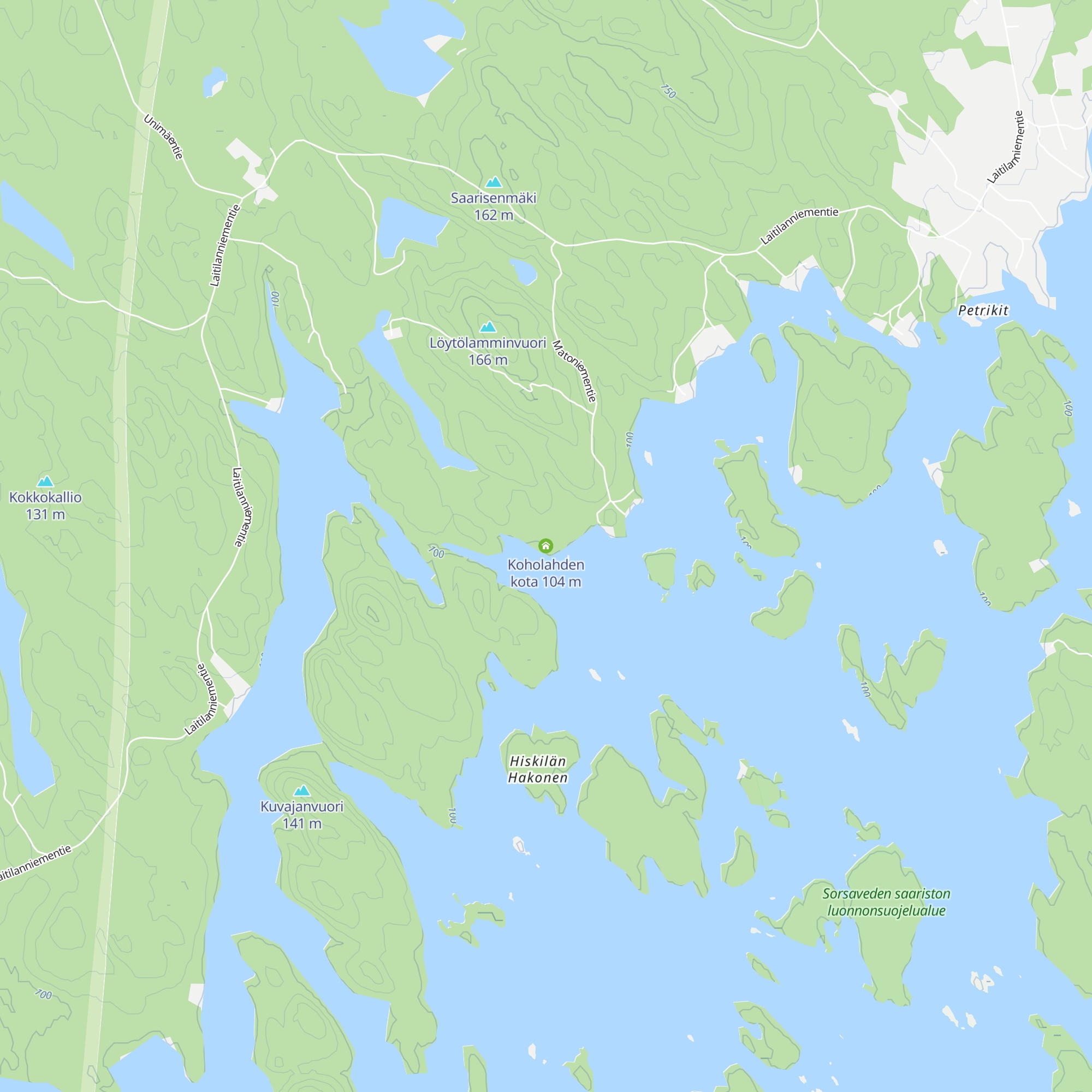 Koholahden kota map