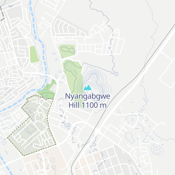 Map of Nyangabgwe Hill