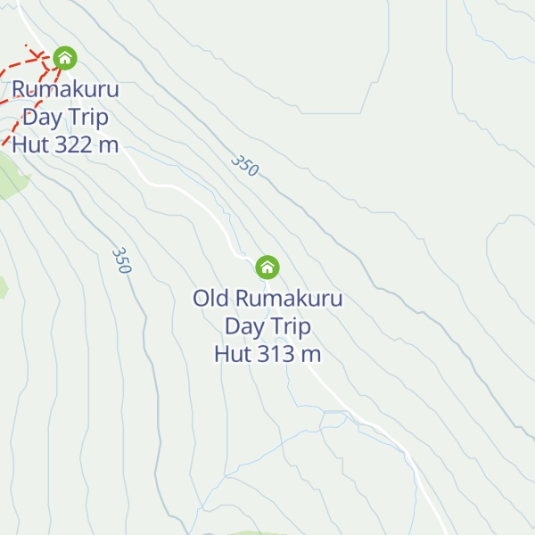 Map of Old Rumakuru Day Trip Hut
