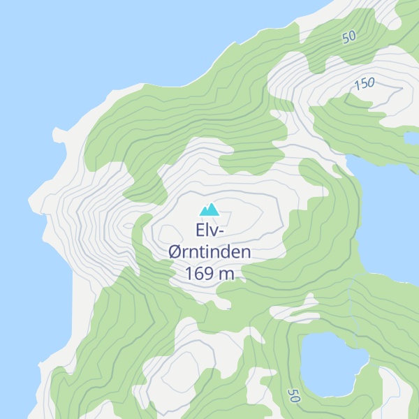 Map of Elv-Ørntinden