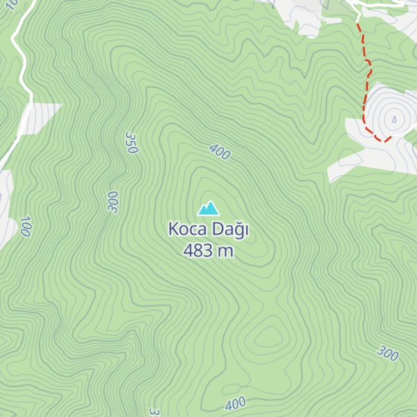 Map of Koca Dağı