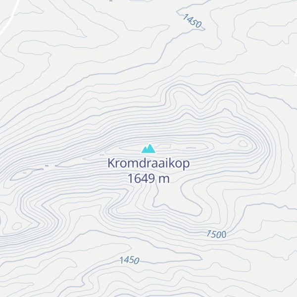 Map of Kromdraaikop