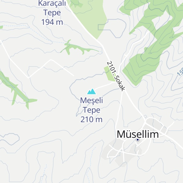 Map of Meşeli Tepe