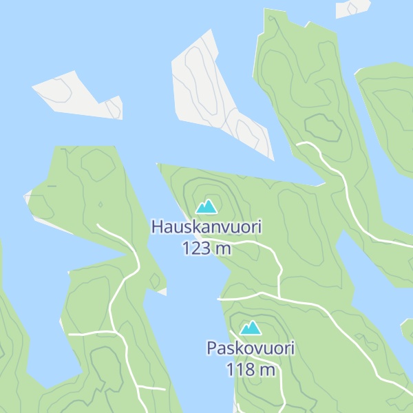 Map of Hauskanvuori