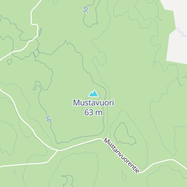 Map of Mustavuori