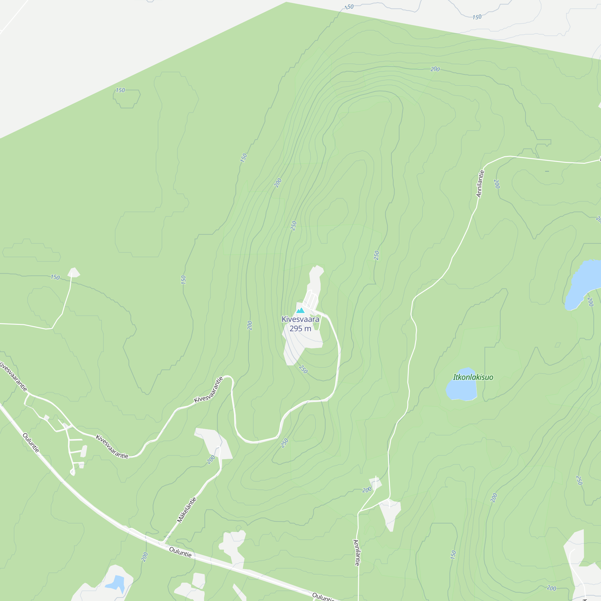 Kivesvaara kota map