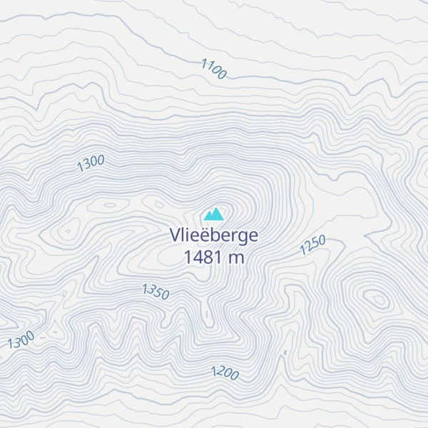 Map of Vlieëberge