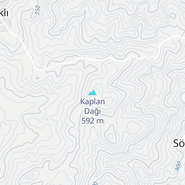 Map of Kaplan Dağı