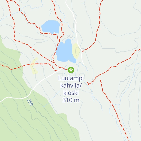 Map of Luulampi Daytrip hut