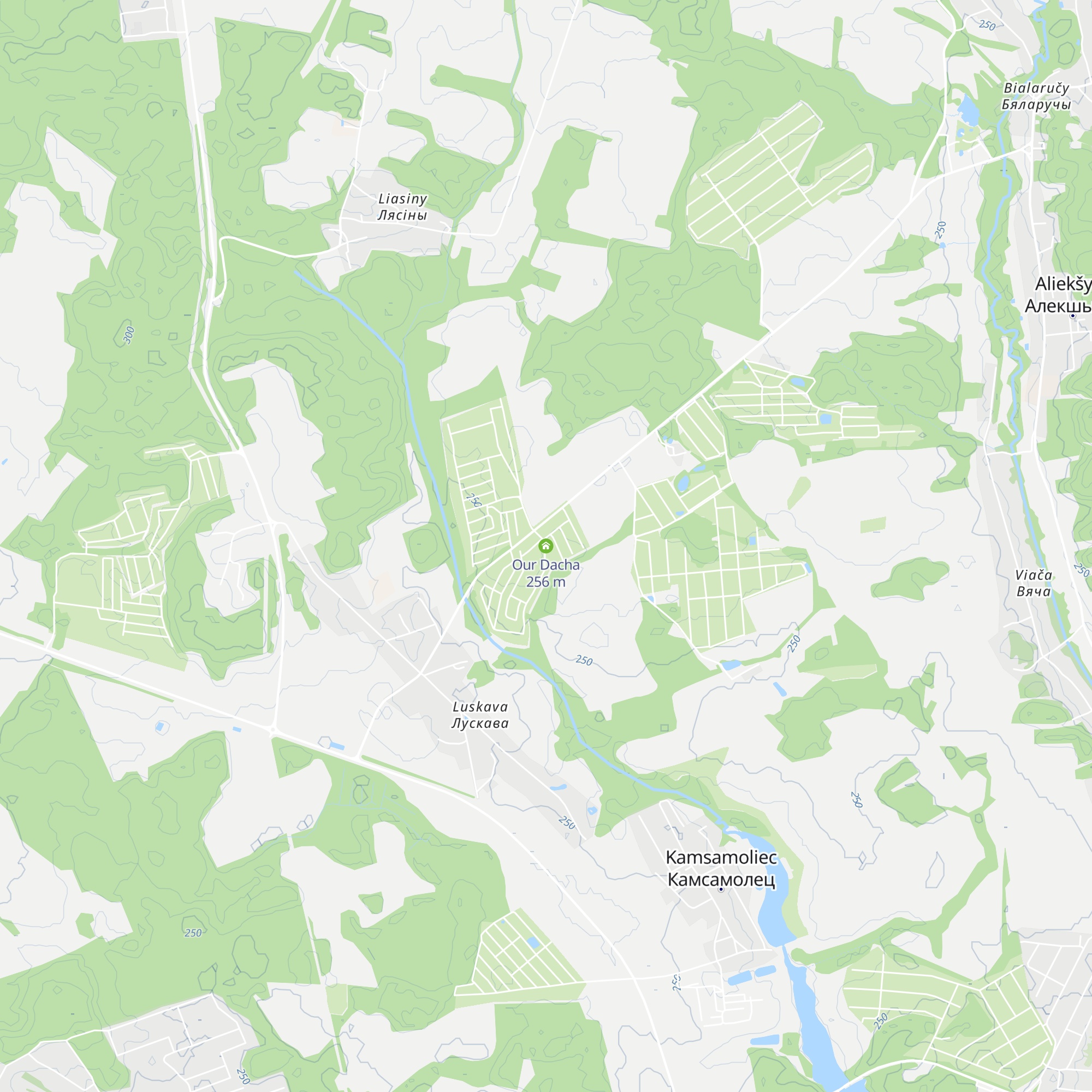 Our Dacha map