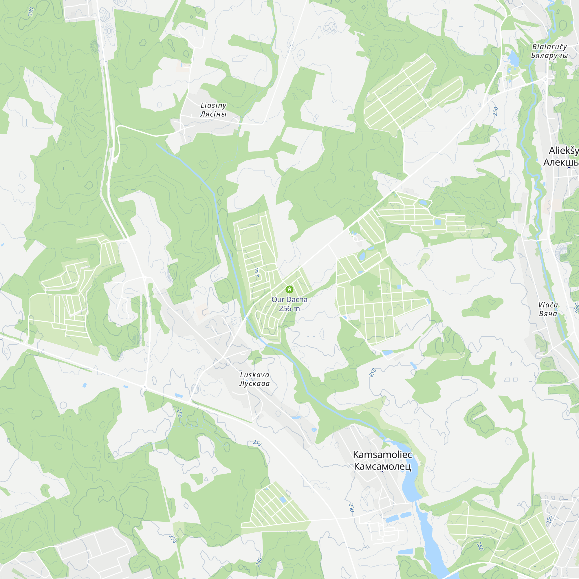 Our Dacha map