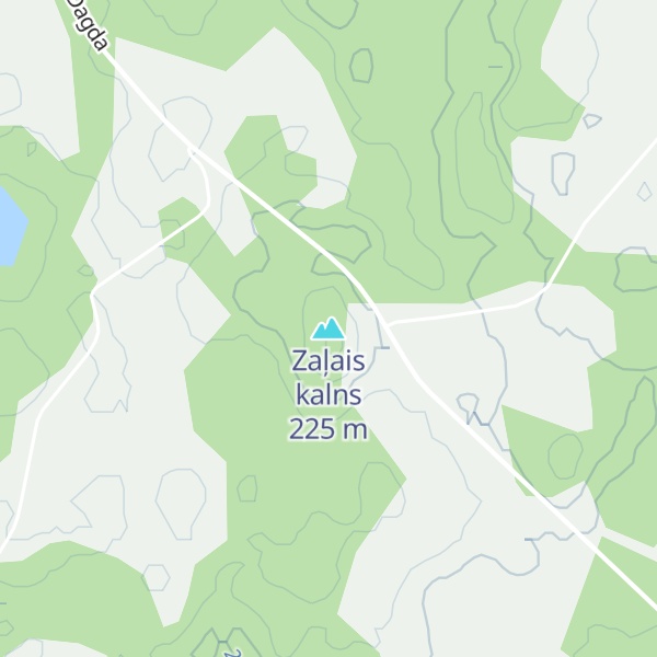 Map of Zaļais kalns