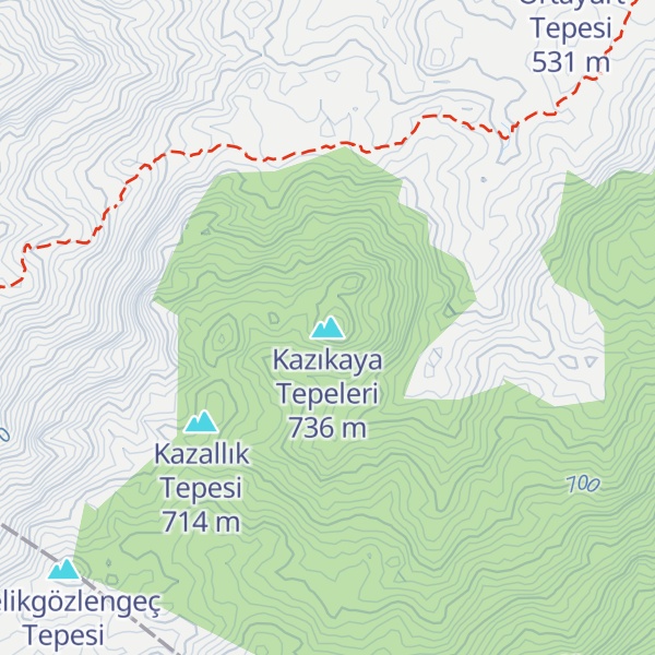 Map of Kazıkaya Tepeleri